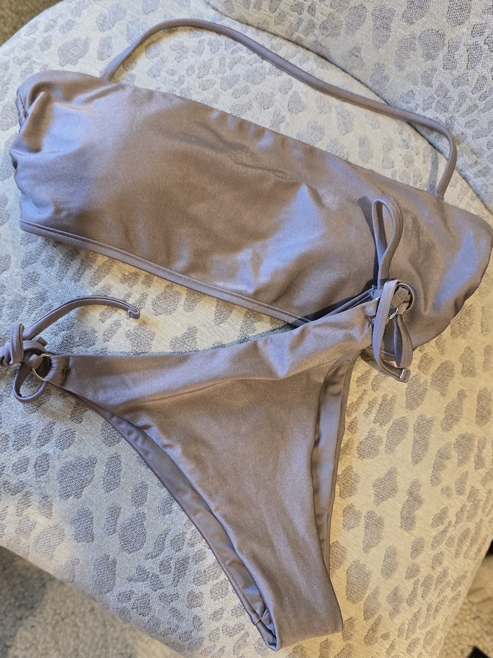 NWOT Victoria's Secret Two-Piece Bikini Set, Cappucino, S Bottom, L Top